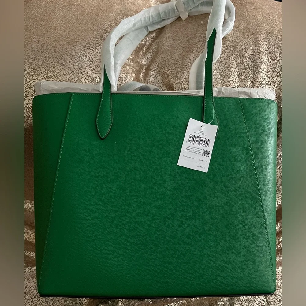 Kate Spade NWT DANA Tote Green Bean Color - Picture 3 of 16